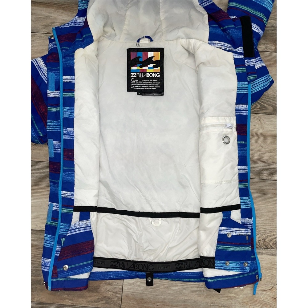 Billabong Ski Snowboard Jacket Womens Medium Altyr Series Logo Pink Blue 8K - Picture 5 of 5